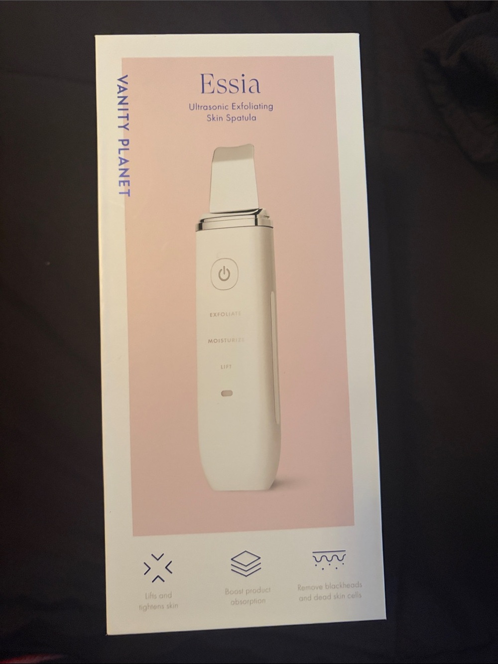 Essia Ultrasonic Exfoliating Skin Spatula - White